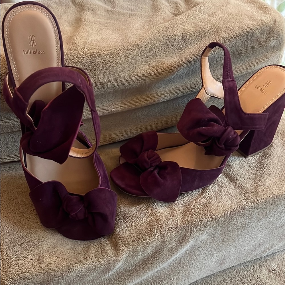 Bill Blass Women's Purple Slingback Heels